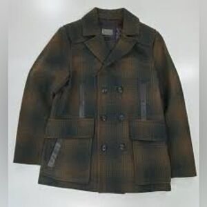 MACKAGE Green and black pea coat!